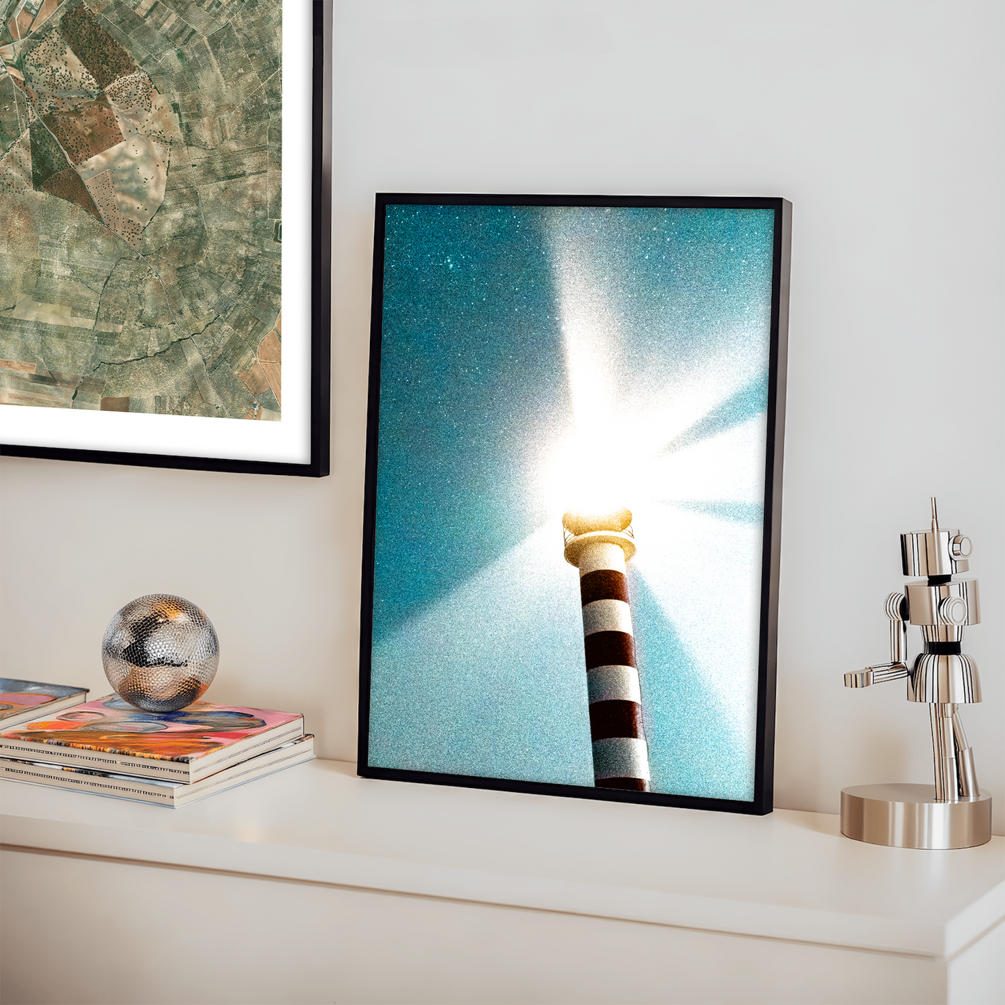 Faro de Sardina - Wooden Framed Poster